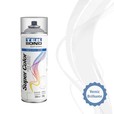 Imagem de Tinta Spray Uso Geral 350ml 250G - Tekbond Verniz Brilhante