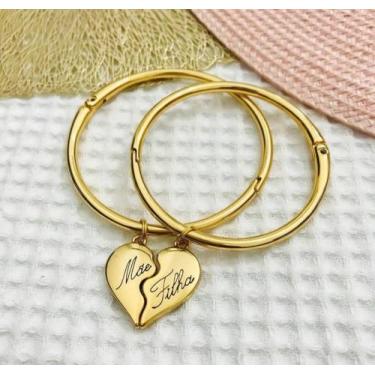 Imagem de Kit Feminino Pulseira Bracelete mãe e filha - Baronesa imports18k 