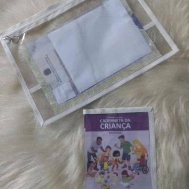 Imagem de Pasta porta documentos e porta caderneta de vacinação com zíper kit  -