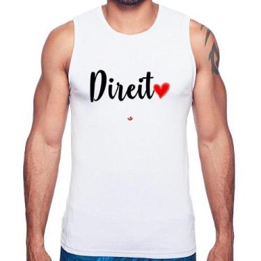 Imagem de Regata Direito por amor - Foca na Moda, Branco, M