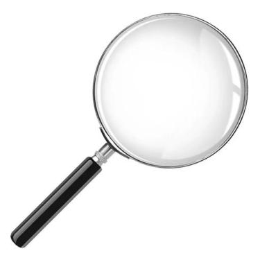 Imagem de Lupa De Mão 100mm - Aumento Para Leitura Observação Bancada - MBtech