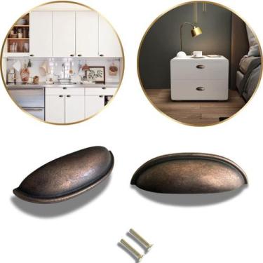 Imagem de 10 Puxador de Gaveta, Armário Móveis Modelo Concha Meia Lua - Compras 