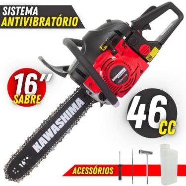 Imagem de Motosserra Kawashima KCS 460S À Gasolina 45,8cc 2 Tempos Ideal Para Us