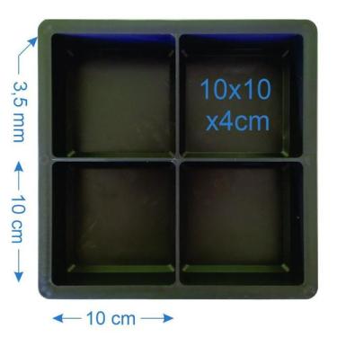 Imagem de Forma De Piso Paver Bloquete Meio Tijolinho 4cm - Plastidon