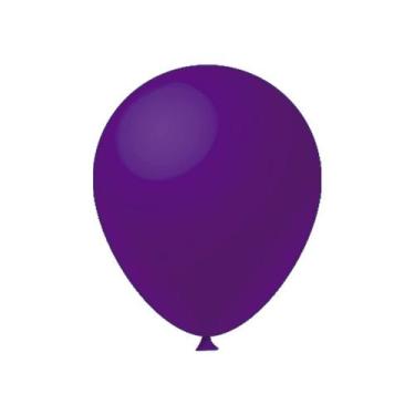 Imagem de Balão de Festa Látex Liso - Roxo - Festball - Rizzo