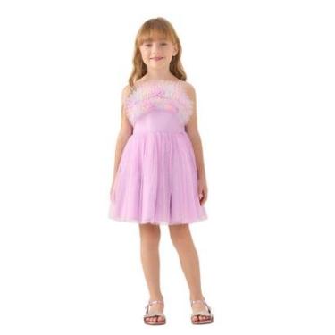 Imagem de VESTIDO PETIT CHERIE INFANTIL LILÁS CANDY PRINCESA 3125188-Feminino