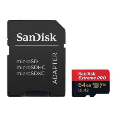 Imagem de Memoria sandisk micro sd 64gb extreme pro - sdsqxcu-064g-gn6ma