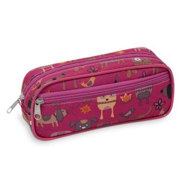 Imagem de Estojo Necessaire LS EE1185 com bolso frontal - LS Bolsas