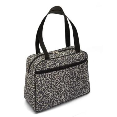 Imagem de Bolsa de Viagem 2 divisões LS BV6443 estampa oncinha com alça de ombro