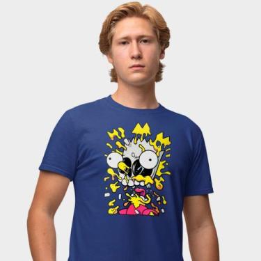 Imagem de Camisa Camiseta Genuine Grit Masculina Estampada Algodão 30.1 Simpsons