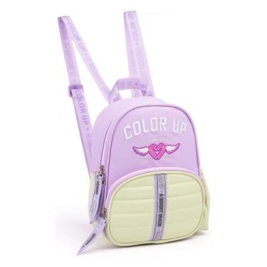 Imagem de Lancheira Térmica Costas Color Up Mini Mochila Escolar - Seanite, Lilá