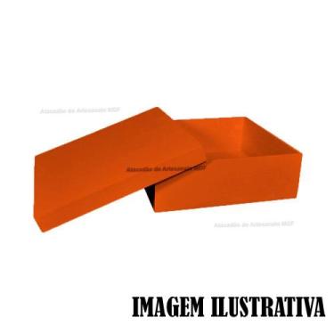 Imagem de Kit 20 Caixa Quadrada Tampa Sapato 20x20x5 Mdf Madeira Pintado - ATACA