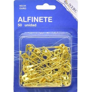 Imagem de Alfinete de Segurança Ouro n04 - 50 Unidades - NYBC