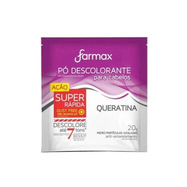 Imagem de Pó Descolorante Para Cabelos Queratina 20g - Farmax