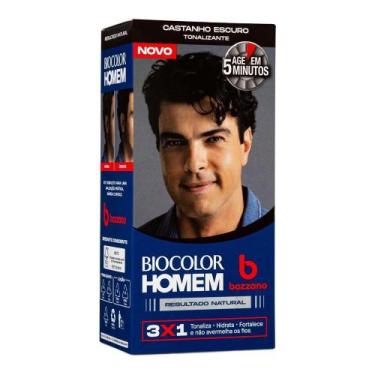 Imagem de Tonalizante de Cabelo Masculino Biocolor Homem Bozzano Castanho Escuro