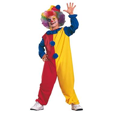 Imagem de Fantasia de palhaço infantil de casa assombrada, pequena, Multicor, P