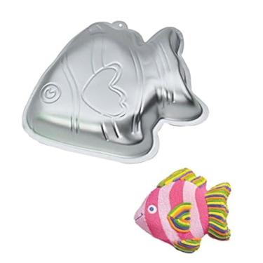 Imagem de WOBATOY Wotoy Forma de alumínio para assar bolo de peixe - 25 cm