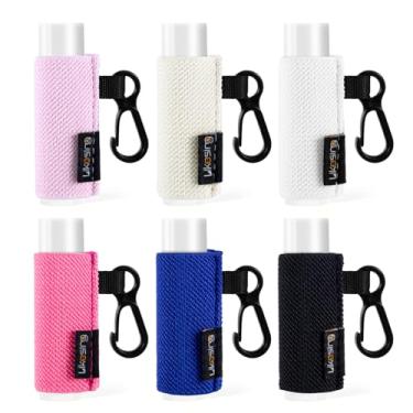 Imagem de Likesing Porta-chaves Chapstick, 6 peças de protetor labial com encaixe, porta-batom para brilho labial, serve para mais protetor labial padrão, presente para mulheres, meninas, meninos e homens