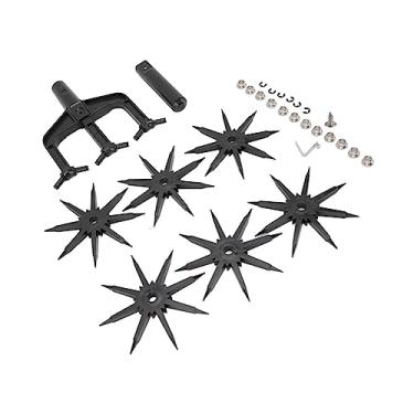 Imagem de Escarificador de de Jardim Resistente Ao Desgaste 2 Em 1 Escarificador Ventilado Ferramenta Aeradora de Jardim Rotativo