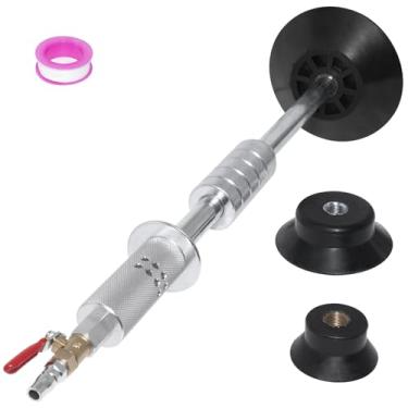 Imagem de YoShin Ferramenta de extração de amassado de carro, extrator de amassado de martelo deslizante com 3 ventosas, sem perfuração ou soldagem, kit de remoção de amassado pneumático a ar para reparo de