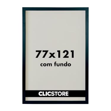 Imagem de Moldura Quadro 77x121 cm Decoração Criativa Quebra Cabeça Puzzle 3000 peças Parede Sala Escritório Game Office sem Vidro (Preto)