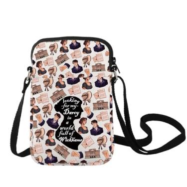 Imagem de LEVLO Bolsa tiracolo Prejudice Darcy Fans Gift Looking For My Darcy In a World Full Of Wickhams Prejudice Bolsa de ombro, Cheio de bolsa C Wickhams, 8.46 x 0.59 x 5.7 inches