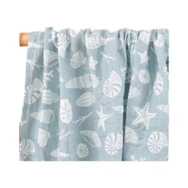 Imagem de Faixa de Musselina para Bebê (120x110cm) - 100% Algodão Macio - Estilo