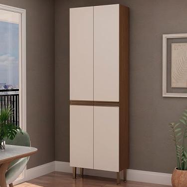 Imagem de Paneleiros 4 Portas Ebano Fosco/Off White Fosco 1305m - Genialflex