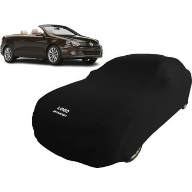 Imagem de Capa Carro Com Logo Volkswagen Eos Conversível Anti Riscos - Mz, Preta