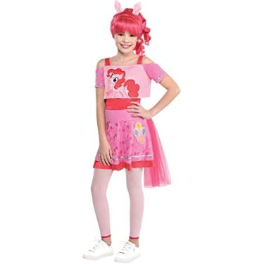 Imagem de Party City Fantasia My Little Pony Pinkie Pie para meninas, pequena, vestido e acessórios incluídos, Multicolorido, P