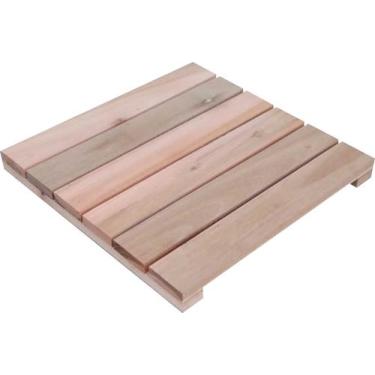 Imagem de Deck De Madeira Modular 45x45 cm Réguas 7 cm SEM PINTURA NeonX