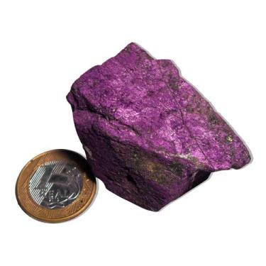 Imagem de 01 Purpurita Bruta Pedra Natural 5 a 8cm 100 a 150g Tipo B - Cristaisd