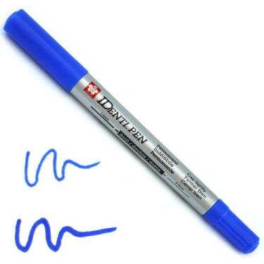 Imagem de Caneta Identi-pen 02 Pontas Xyk Bl-azul - SAKURA, AZUL