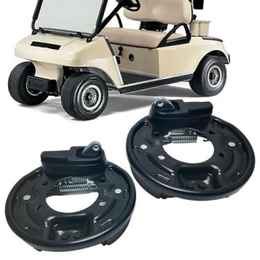 Imagem de LOSTAR Kit de montagem de freio de carrinho de golfe para carro de clube, lado do motorista e conjunto de freio traseiro do lado do passageiro para DS Precedent 1995-Up e Tempo de 1998