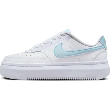 Imagem de Nike Court Vision Alta Tênis feminino (DZ5394-101, branco/azul gelo) tamanho 44