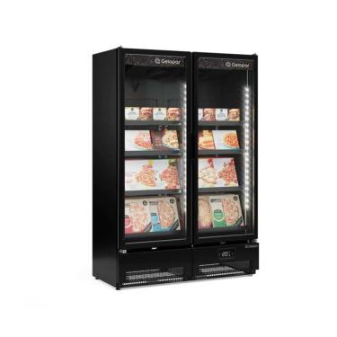 Imagem de Freezer/Conservador Vertical para Congelados 957 Litros Gelopar Linha Carbono GCVC-950EL CB/PR 220v