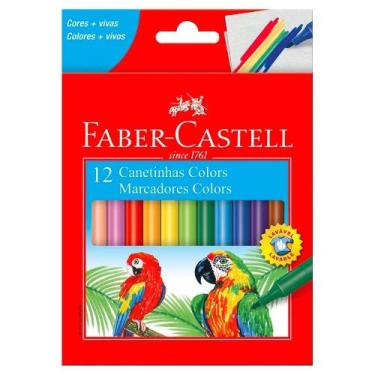 Imagem de Estojo Caneta Hidrografica Com 12 Cores - Fabber-Castell - Faber Caste