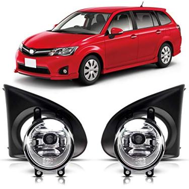 Imagem de DLAA Faróis de neblina dianteiros compatíveis com Toyota 2013 2014 2015 Corolla Axio Conjunto de lâmpadas de neblina dianteiras - 1 par (preto)
