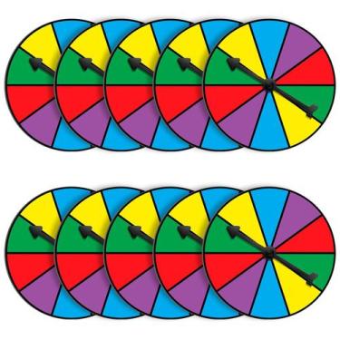 Imagem de 10 conjuntos Game Spinner Wheel Chivao com tabuleiro de matemática apa