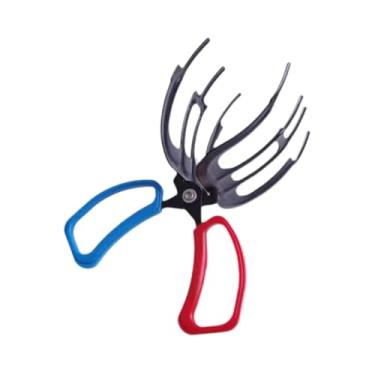 Imagem de SM SunniMix Gripper de peixe, alicates de pesca de metal para a maioria dos dispositivos de água doce compactos acessórios de pesca multifuncional, Três Dentes