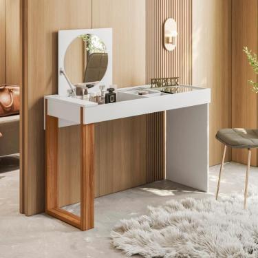 Imagem de Escrivaninha Penteadeira Com Espelho Aura Cinamomo