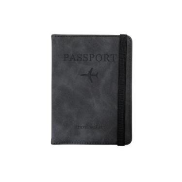 Imagem de Carteira Porta Passaporte RFID: Estilo, Segurança e Praticidade em Via