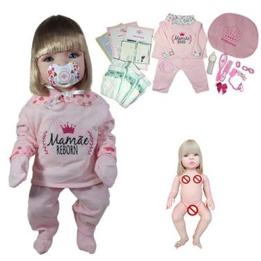 Imagem de Bebê Reborn Enxoval Completo Bolsa  - 26 Itens - Mamãe Reborn