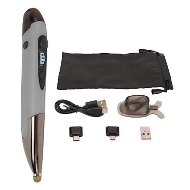 Imagem de Mouse caneta QANYEGN, mouse stylus óptico Bluetooth recarregável, mouse caneta sem fio de modo duplo 2.4g para laptops PC (Silver)