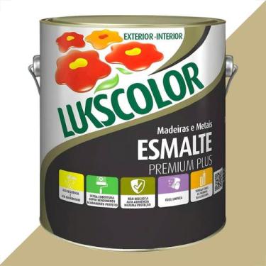 Imagem de Tinta esmalte lukscolor alto brilho 3600ml areia intenso