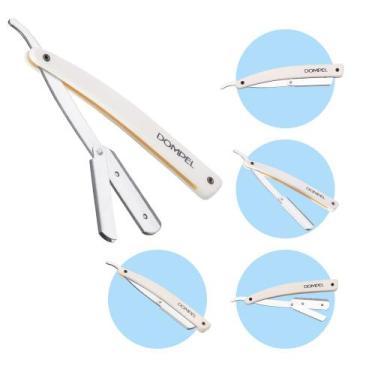 Imagem de Navalhete de Barbear Barbeiro Cabelereiro Rosto Navalha Retrátil Tradi