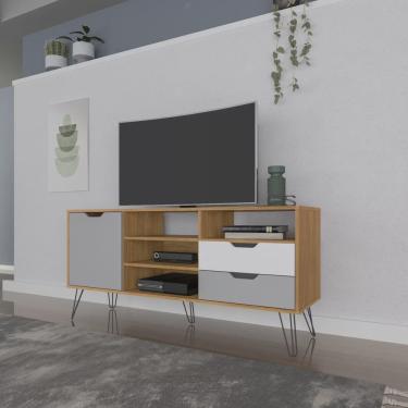 Imagem de Rack para TV até 55 Polegadas 1 Porta 2 Gavetas Estocolmo Artely