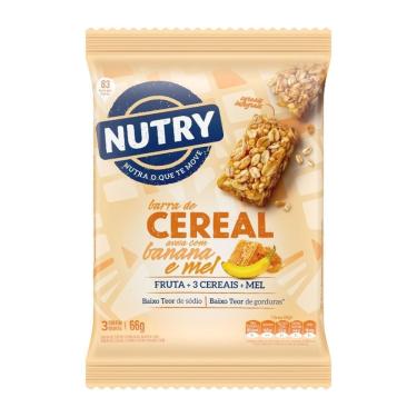 Imagem de Barra de Cereal Aveia, Banana e Mel Nutry 66g
