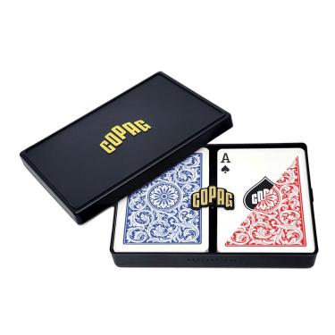 Imagem de Cartões de baralho Copag 1546 Design 100% plástico, tamanho de pôquer
