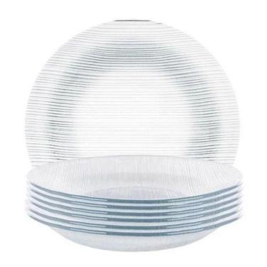 Imagem de Conjunto 12 Pratos Fundo Diamante Duralex Vidro